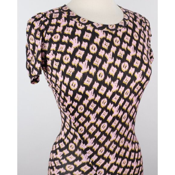 Louis Vuitton by Marc Jacobs dress top sz S stretch LV monogram bodycon pink - Picture 4 of 16